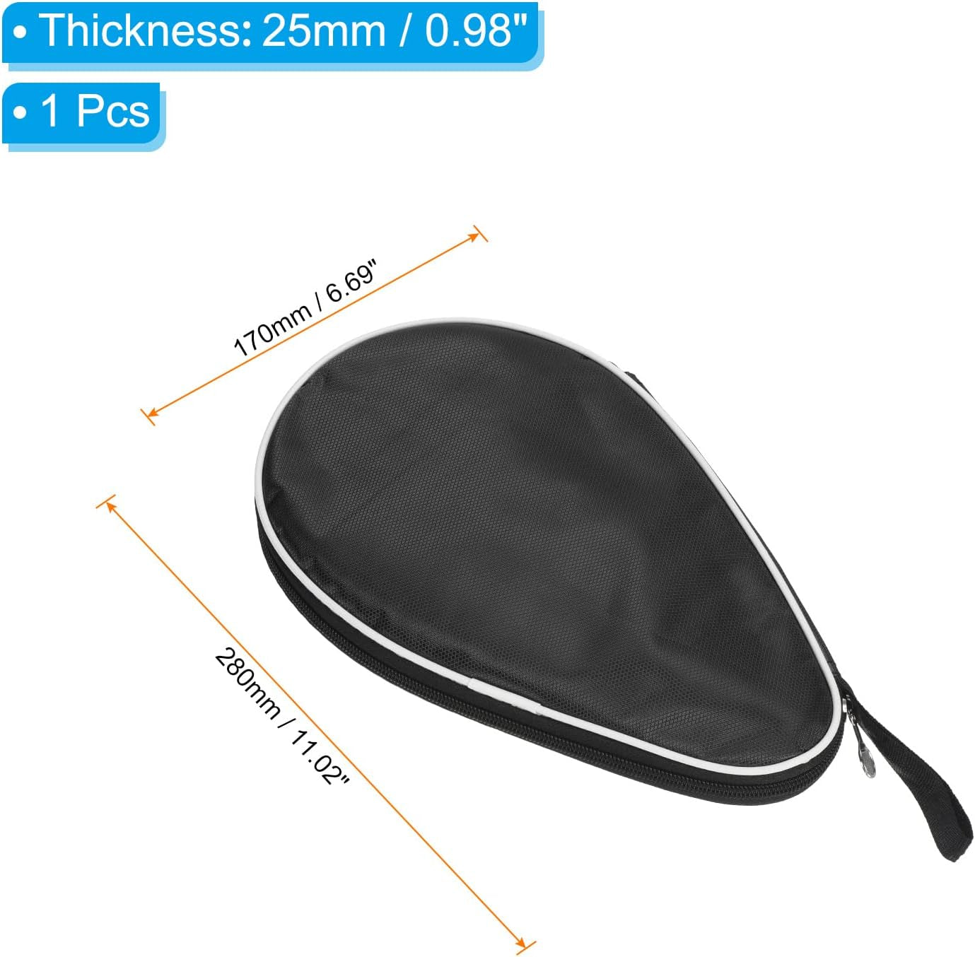 Ping Pong Paddle Case, Table Tennis Racket Case Soft Cover Container Bag Gourd Shape for Sports