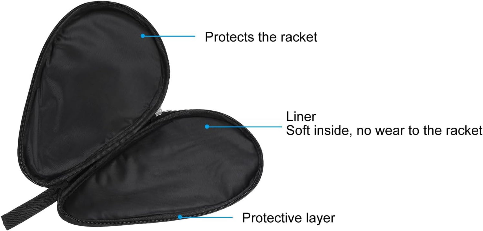Ping Pong Paddle Case, Table Tennis Racket Case Soft Cover Container Bag Gourd Shape for Sports