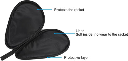 Ping Pong Paddle Case, Table Tennis Racket Case Soft Cover Container Bag Gourd Shape for Sports